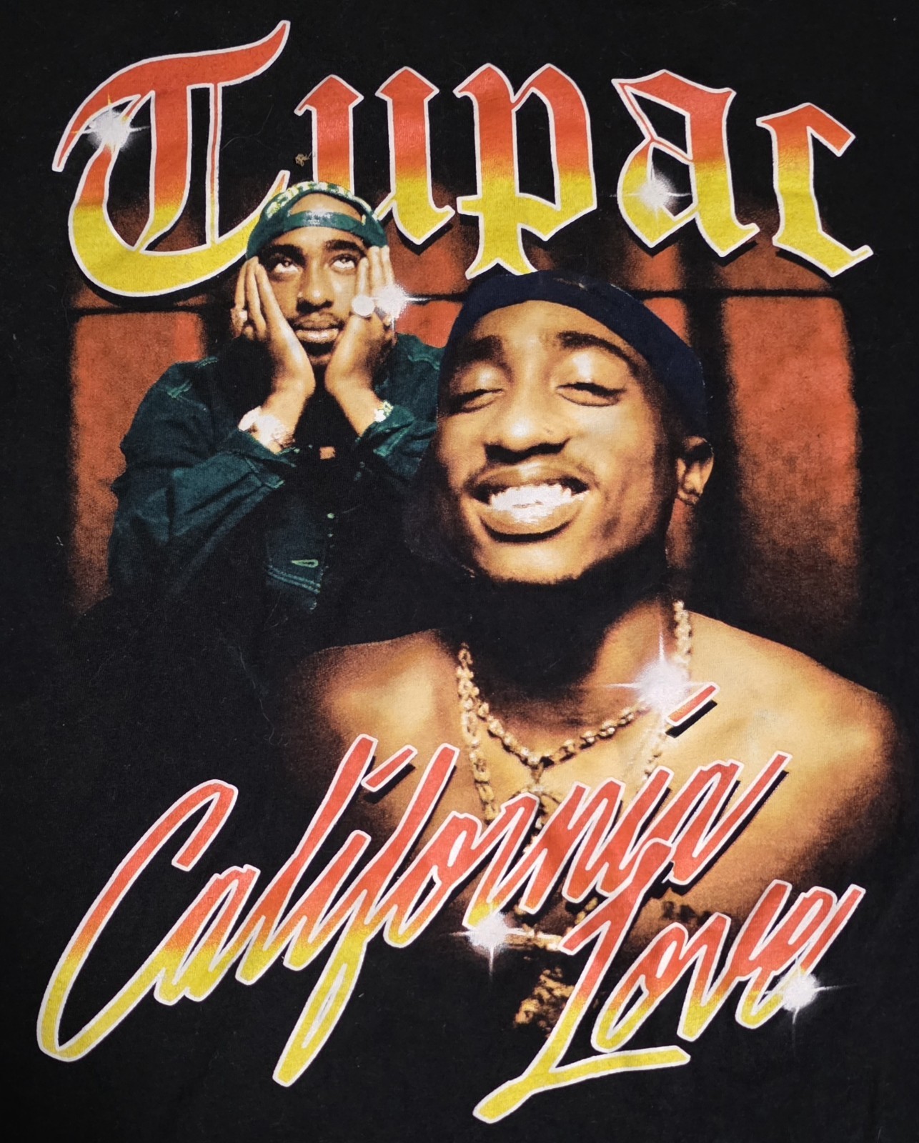 Tupac California Love Graphic Design Black Rap Rapper T-shirt Adult Medium gallery
