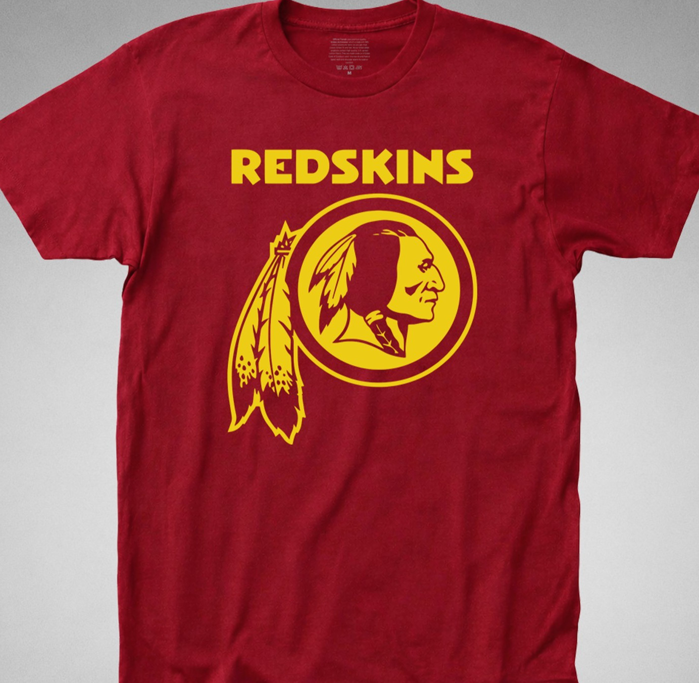 REDSKINS T-SHIRT washington football tee retro logo classic jersey decal graphic gallery