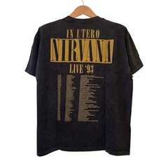 NIRVANA All Apologies Live 1993 In Utero Tour T-shirt Vintage REPRINT XL