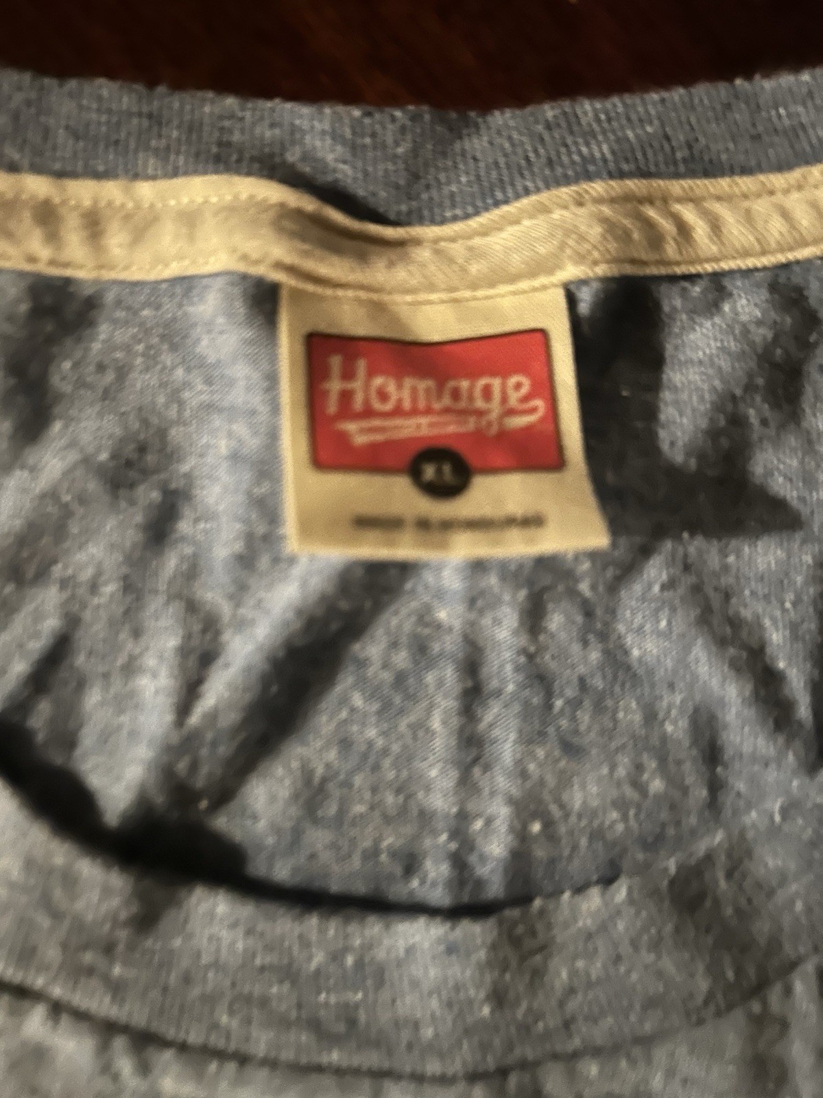 Homage Topps Basketball Logo T Shirt Blue XL L Soft SEE DESCRIPTION gallery