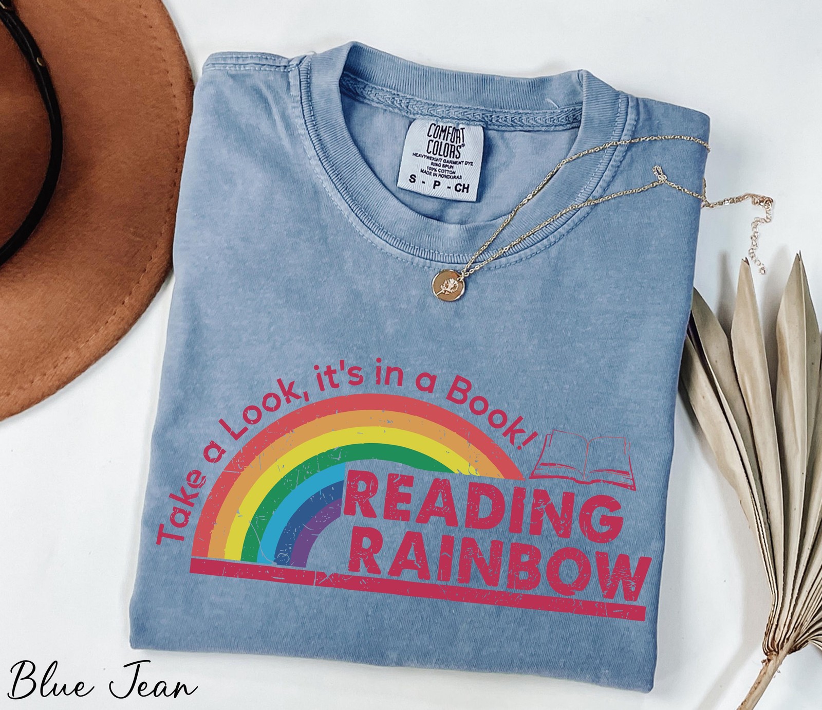 Comfort Colors® Take a Look It's in a Book Shirt, Reading Rainbow Shirt, Book Lo gallery