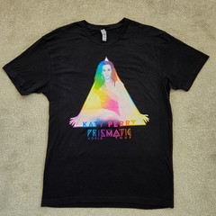 Katy Perry Prismatic World Tour 2014 Black T-Shirt Size M