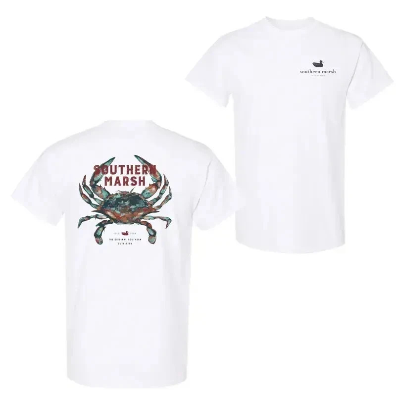 Southern Marsh Crab T-Shirt Coastal Fishing Graphic Beach Outdoor Tee gallery