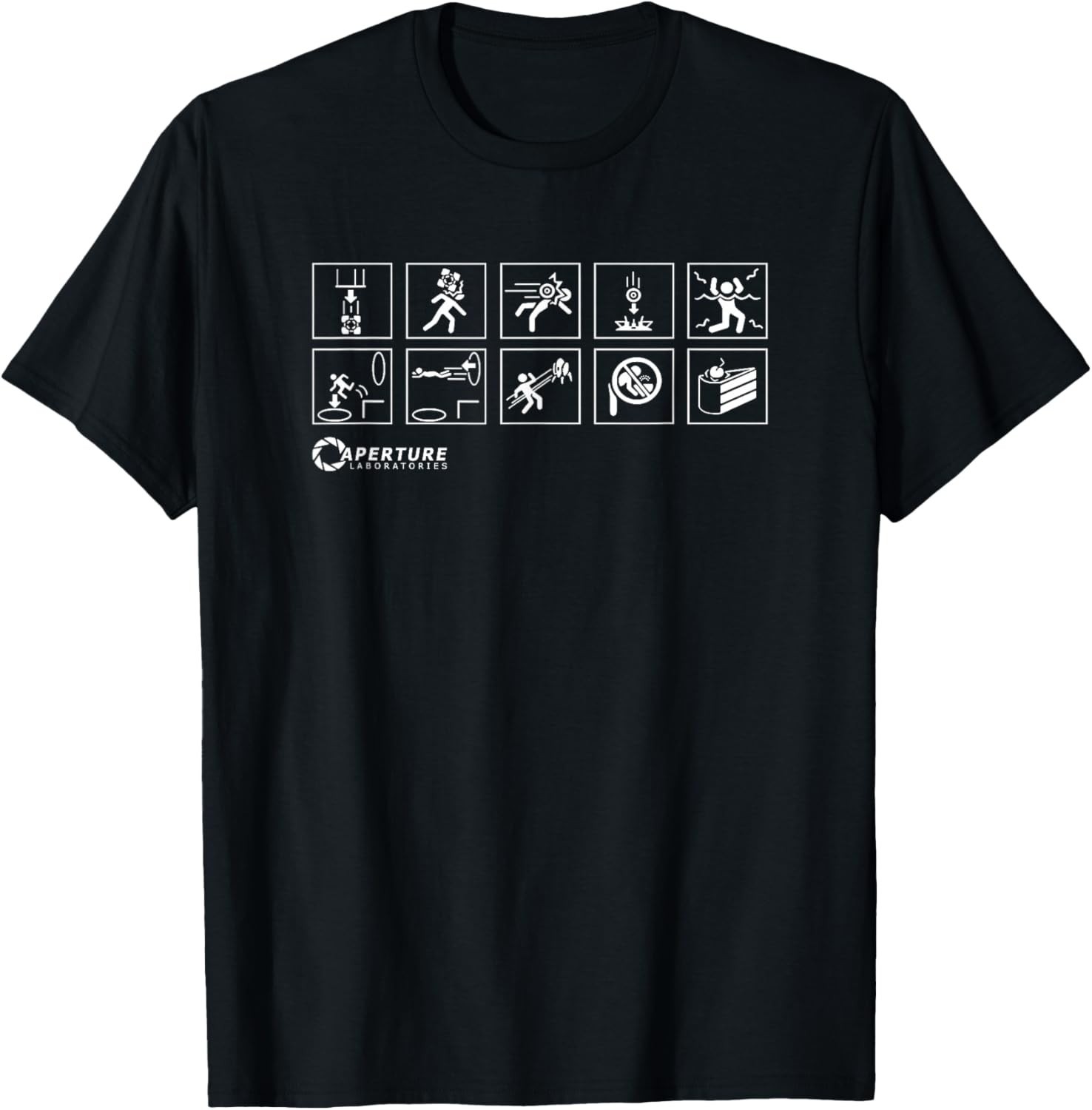 Aperture Labs Jump Into The Portal for Science Funny Gift Unisex T-Shirt