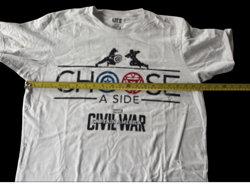 Captain America Civil War Choose A Side t shirt Size L Marvel UT gallery
