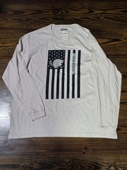 Duluth Trading Co. Longtail T Shirt Mens 2xl Beaver USA Flag Tee NEW Relaxed Fit