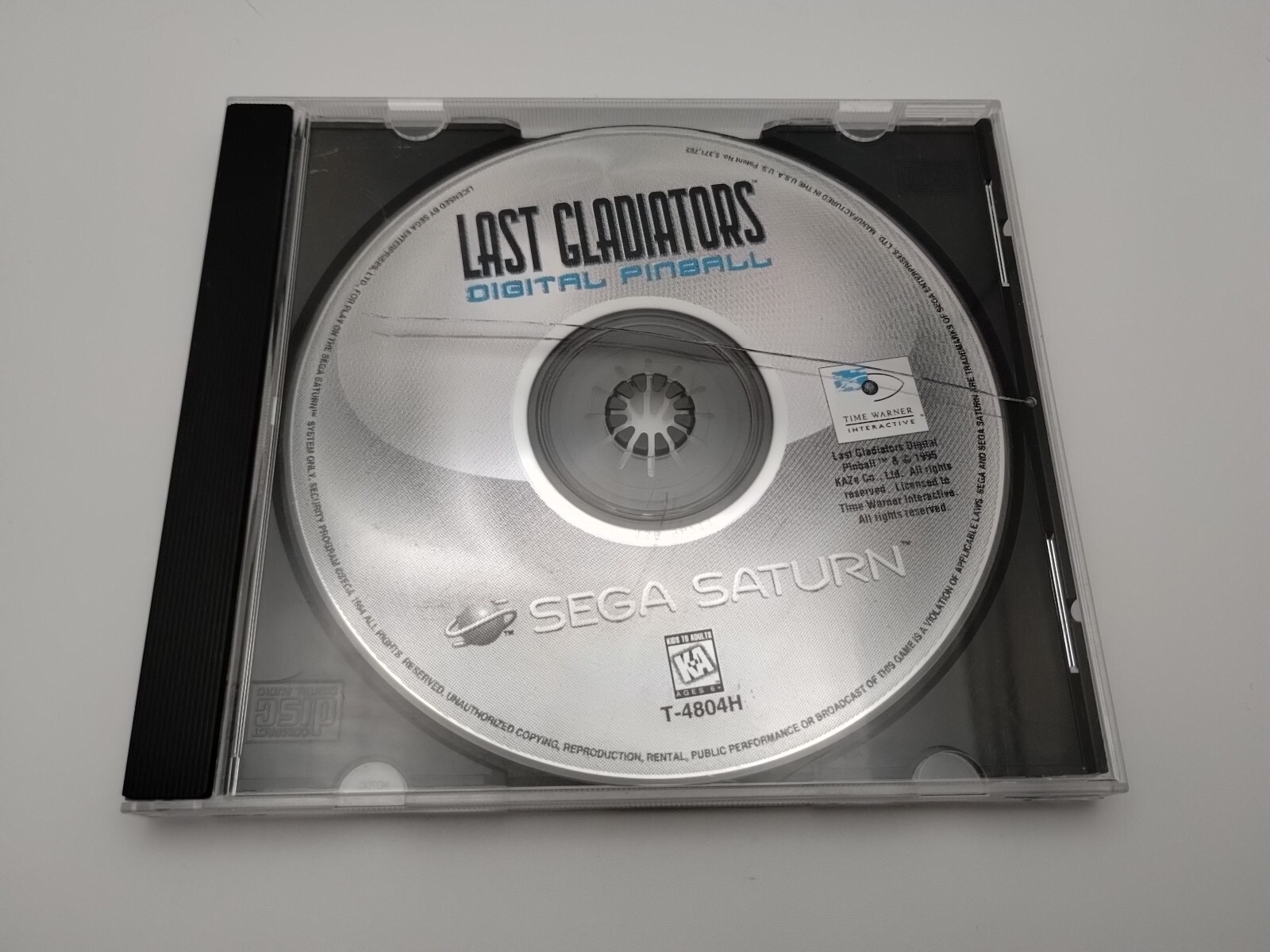 Last Gladiators: Digital Pinball, Sega Saturn, Case and Disc only Authentic!