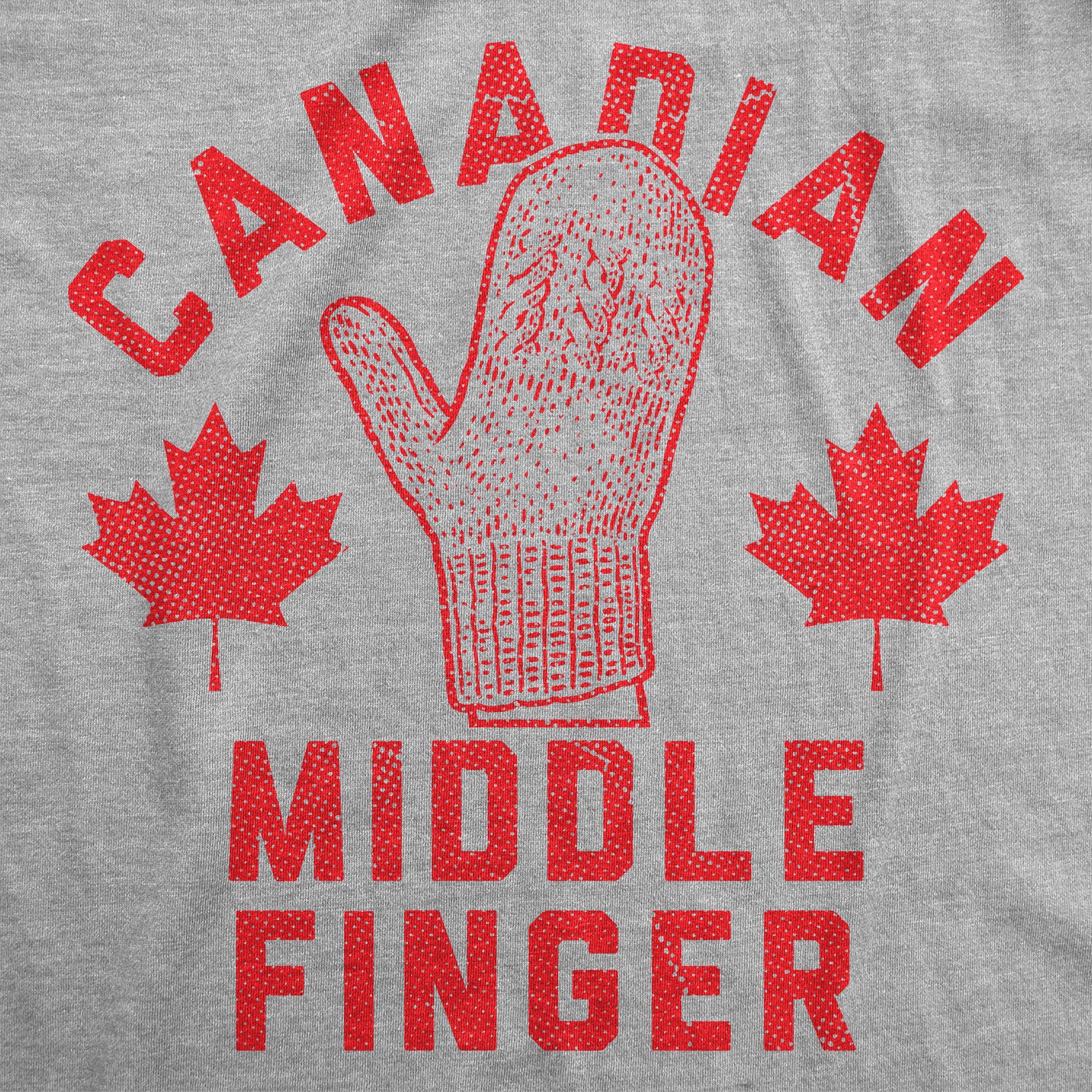 Mens Funny T Shirts Canadian Middle Finger Sarcastic Snow Gloves Graphic Novelty gallery
