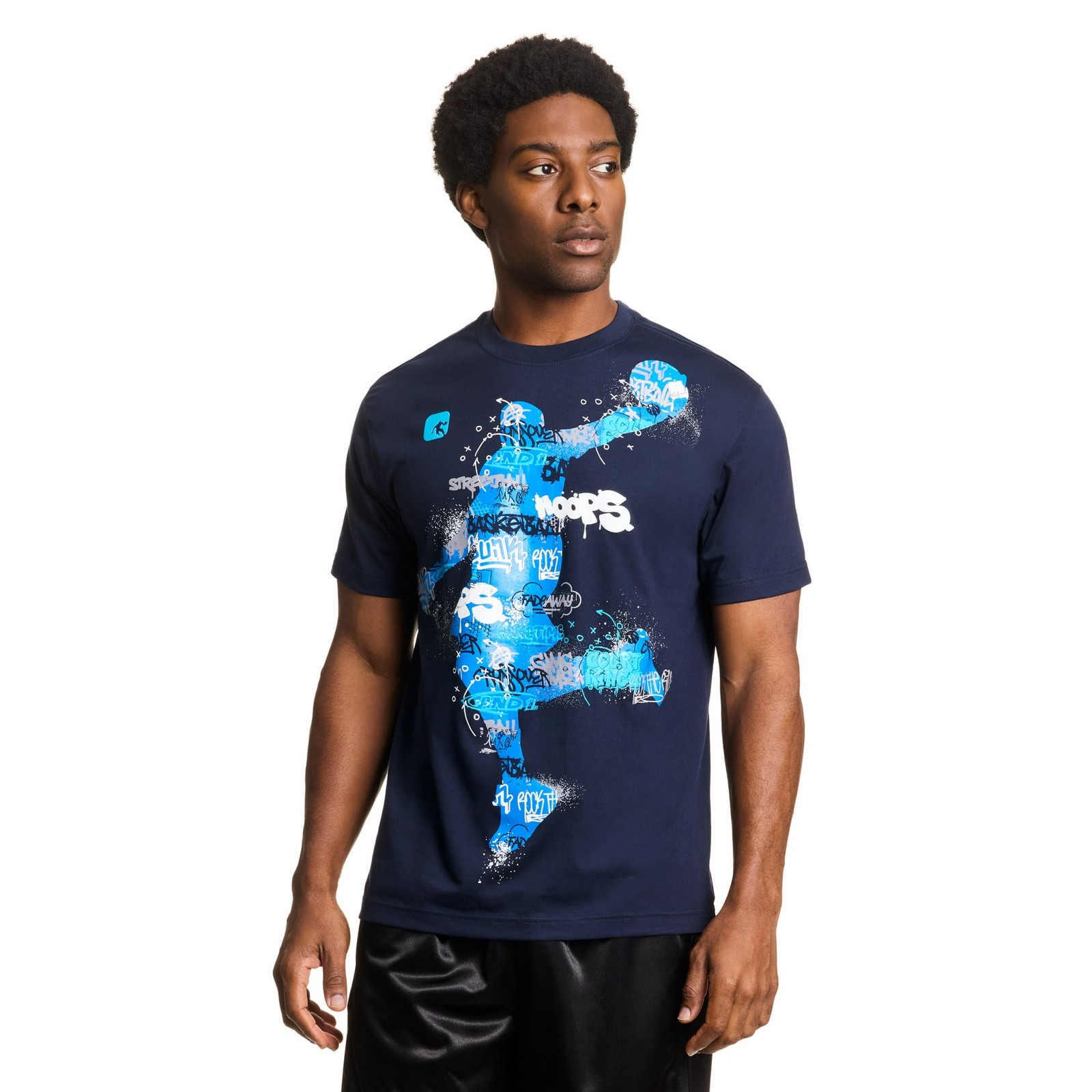 AND1 Men's Graphic T-Shirt, Size L Color Navy gallery