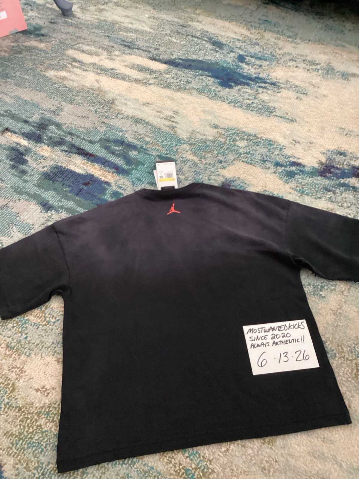NWT Nike Air Jordan Shattered Backboard Black Loose Fit T-Shirt Men’s Sz S gallery