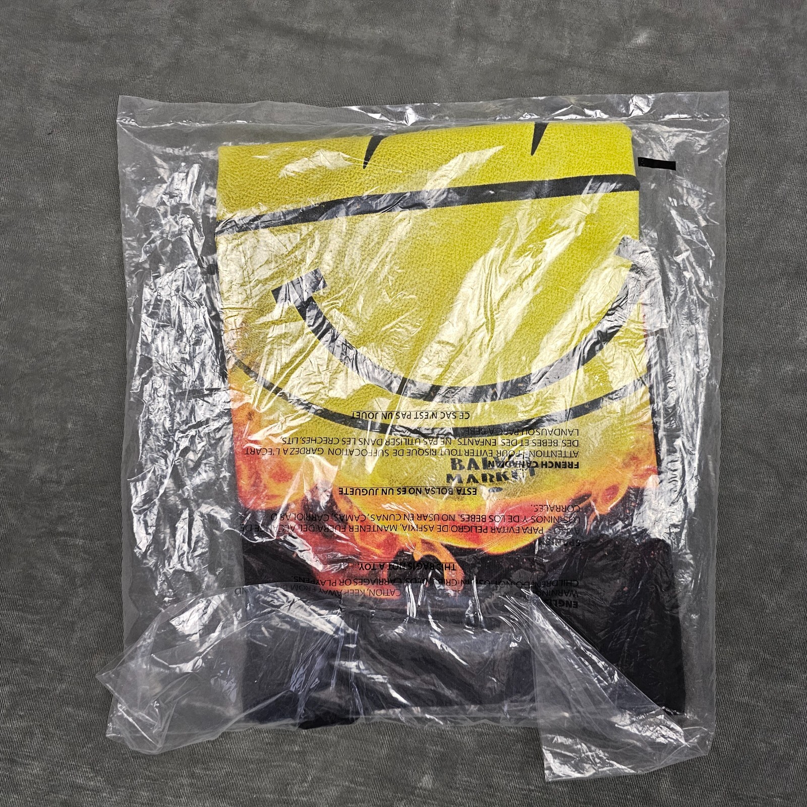 J. Balvin x Market Shirt Men Medium M Electro Smiley Face Collab Chinatown Black gallery