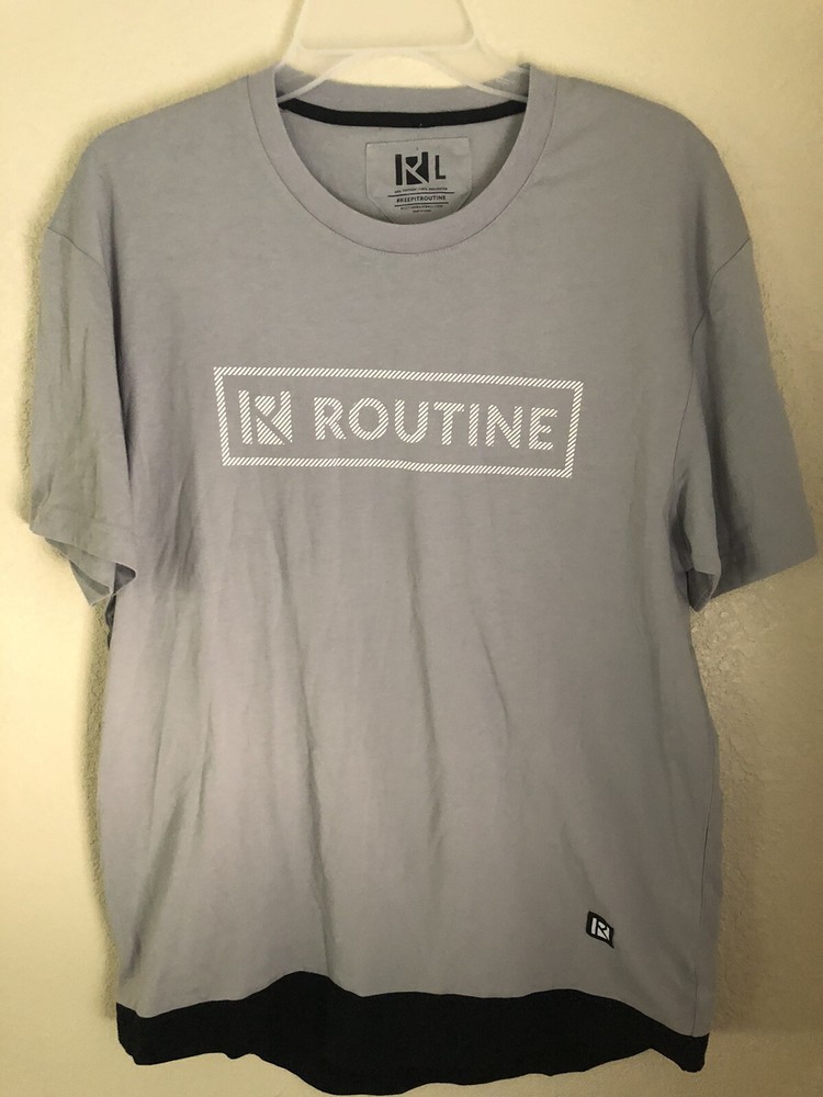 Routine Keep It Routine Baseball Shirt Large Gray