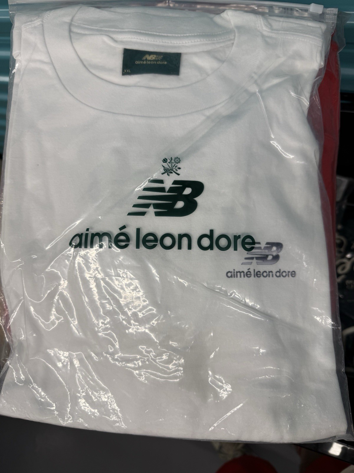 Aime Leon Dore ALD / New Balance White Short-Sleeve Logo Tee T-Shirt Size XXL