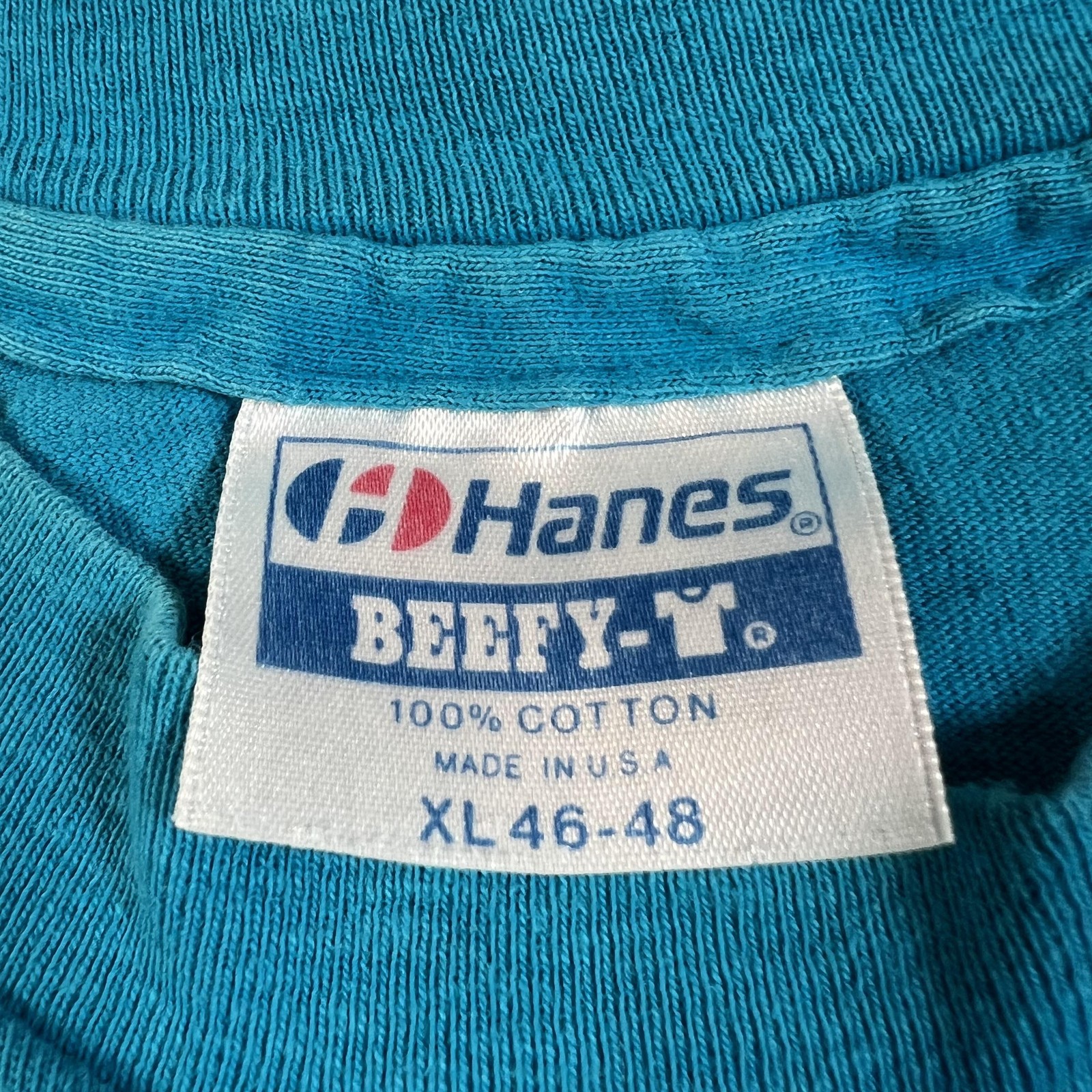 Vintage Hanes Shirt Mens XL Blue Tri Delt Theta Formal 87 Party Greek Tee USA gallery