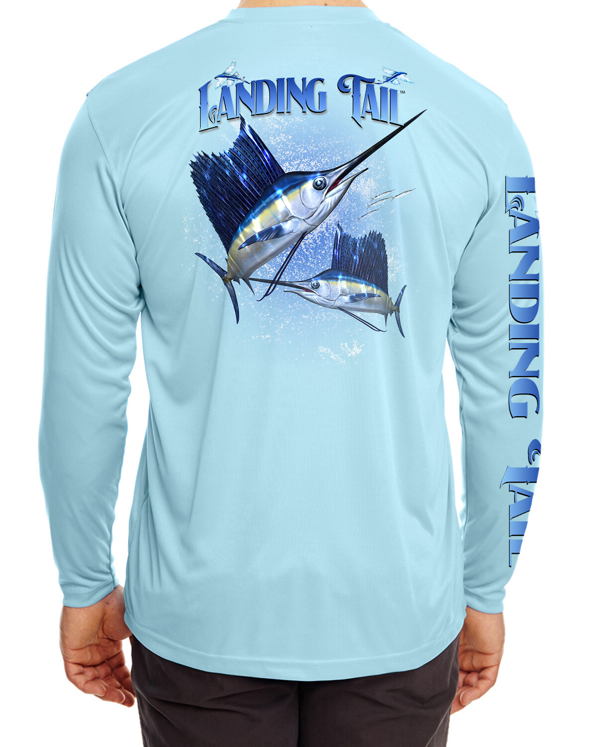Landing Tail t shirt Sailfish microfiber fishing long sleeve 30+ UPF UV gallery