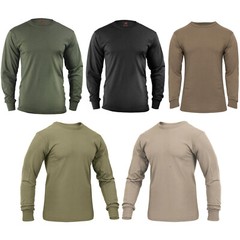 Rothco Military Tactical Solid Color Long Sleeve T-Shirt (Sizes: Small-2XL)
