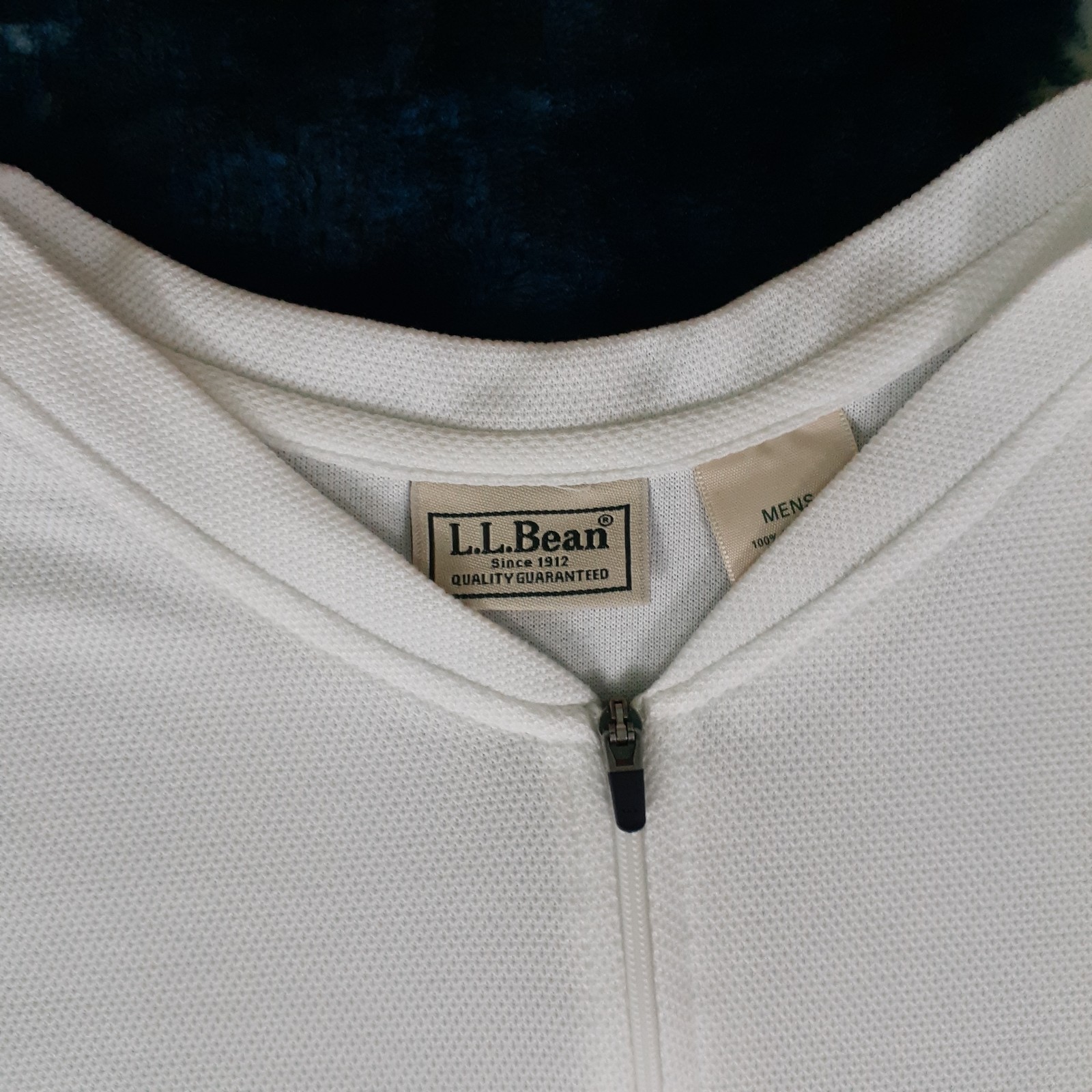 L.L. Bean 1/4 Zip Tee Shirt Mens XL White Short Sleeve Lightweight Preppy Casual gallery