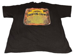 Counting Crows Hard Candy 2002 Tour Vintage T-Shirt Rock Black Size L M&O Knits