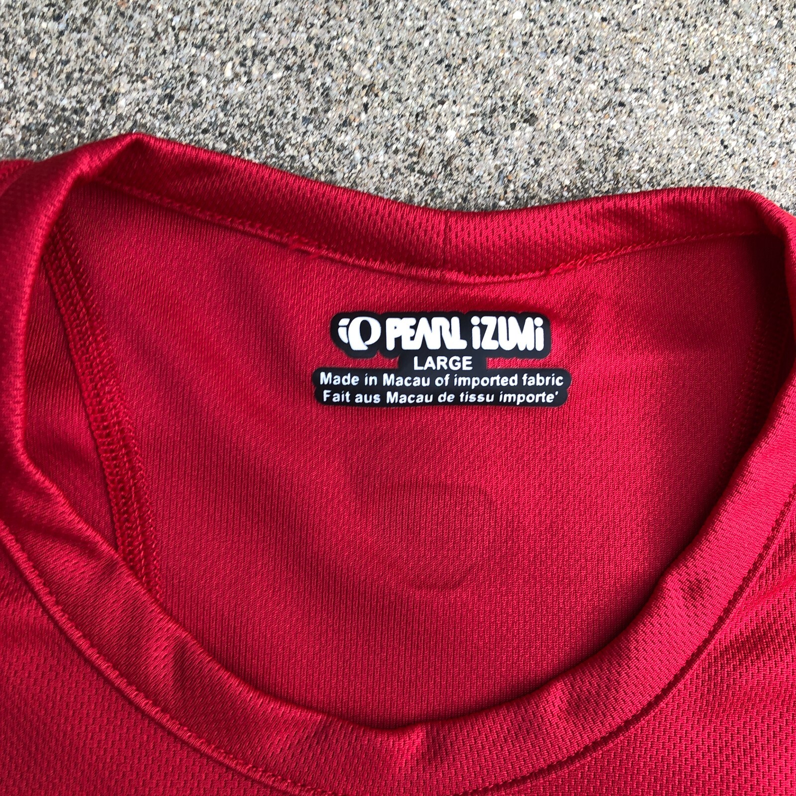 PEARL IZUMI Cycling T Shirt Men's LARGE Mesh Ventilated Red Short Sleeve gallery