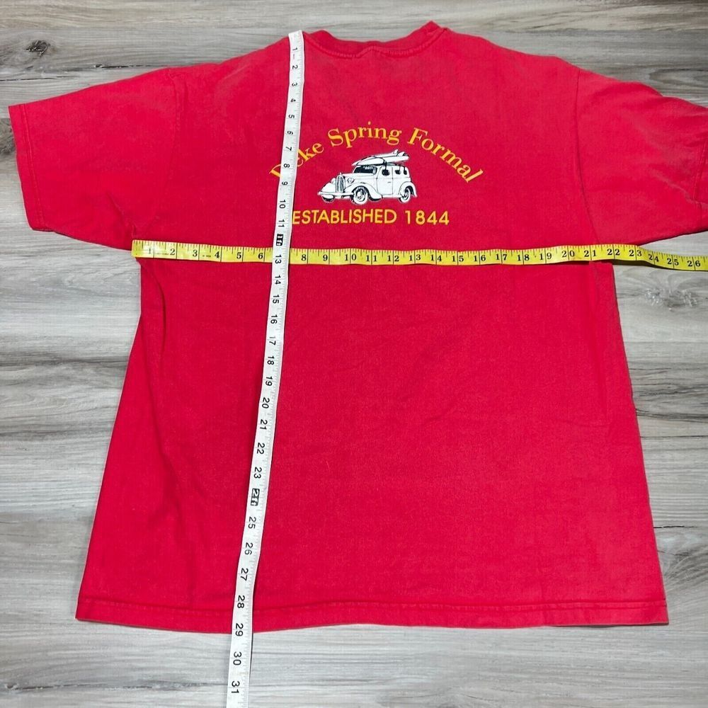 Vintage Greek Life Spring Formal Shirt Mens XL Red Short Sleeve Crew 90s gallery