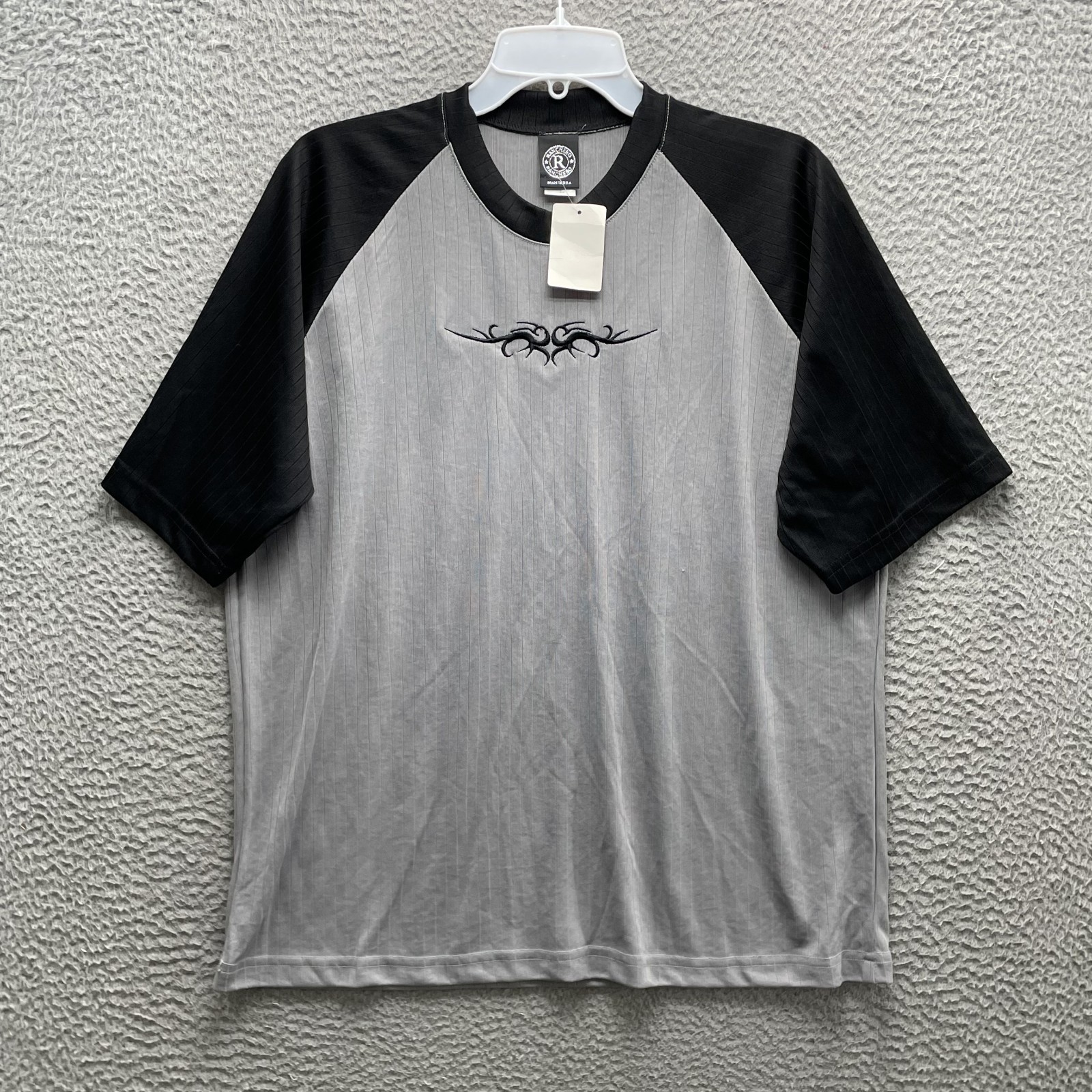 VTG Old Stock Ranchero Raglan Tee Large Grunge Tribal Biker Y2k Streetwear Rock gallery