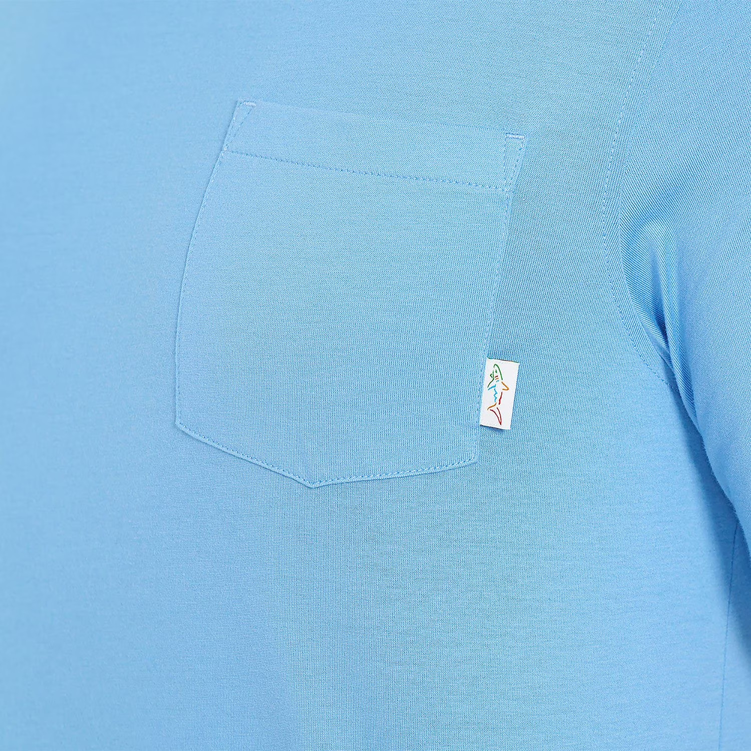 Greg Norman Pocket Tee Size M Light Blue gallery