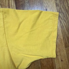 Vintage 90s JERZEES 50/50 Blank Plain Yellow T Shirt Made In USA Men’s Size XL