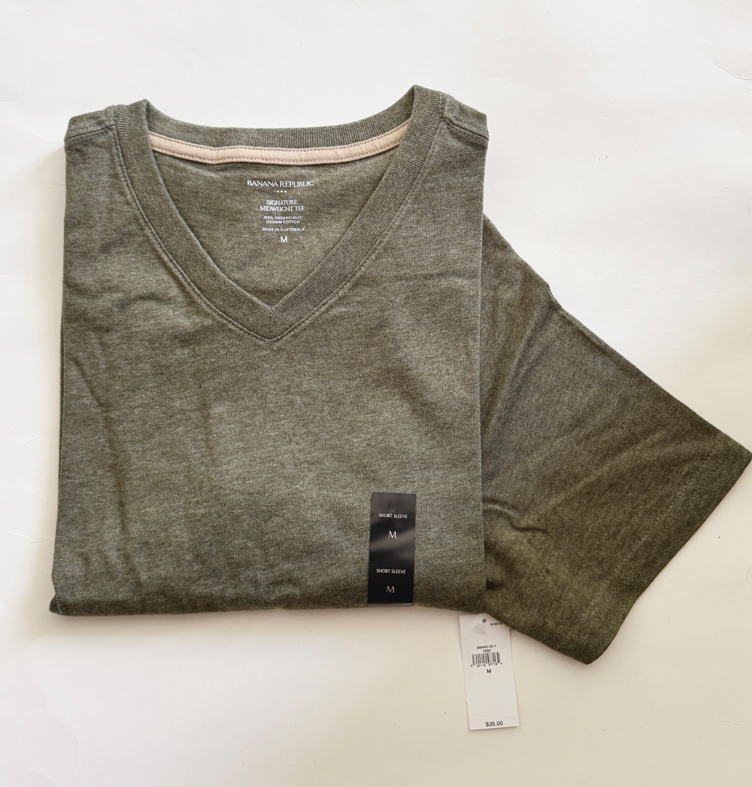 NWT BANANA REPUBLIC MEN'S MIDWEIGHT COTTON T-SHIRT | Sizes: M / L / XL gallery