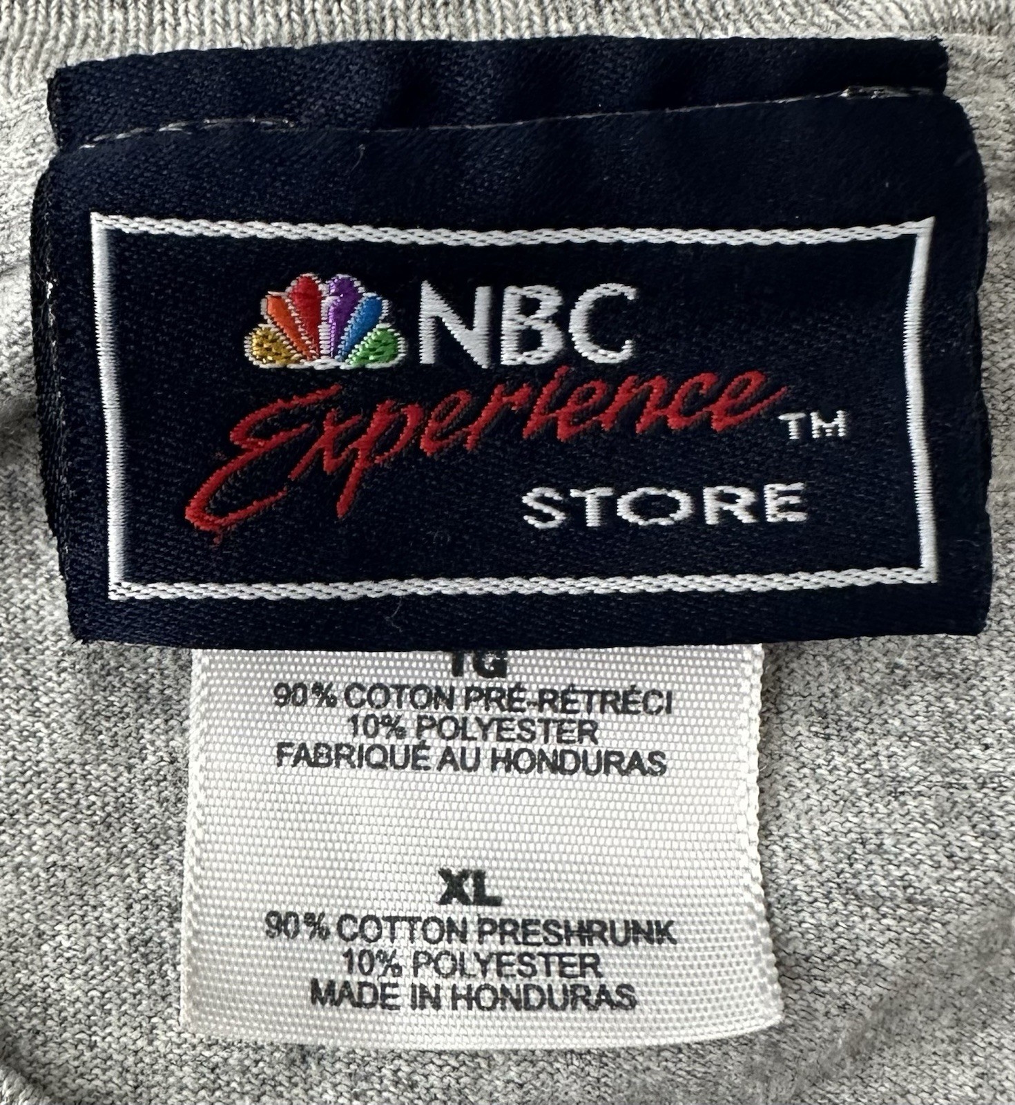 VTG Y2K NBC Experience Store Law & Order Gray Shirt TV Show Mens size XL X-LARGE gallery
