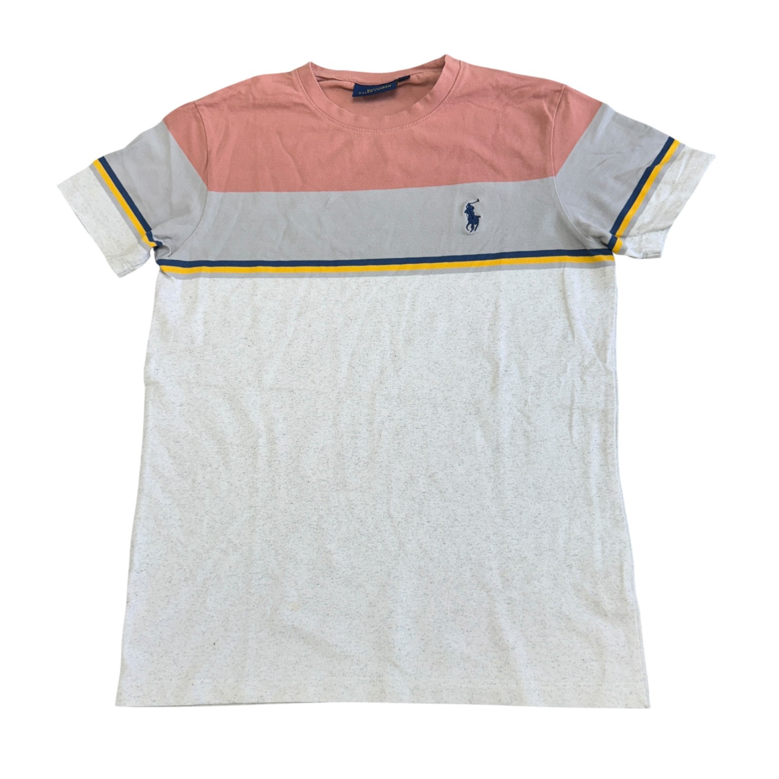 Polo Ralph Lauren T Shirt Colour Block Multicoloured Size Medium gallery