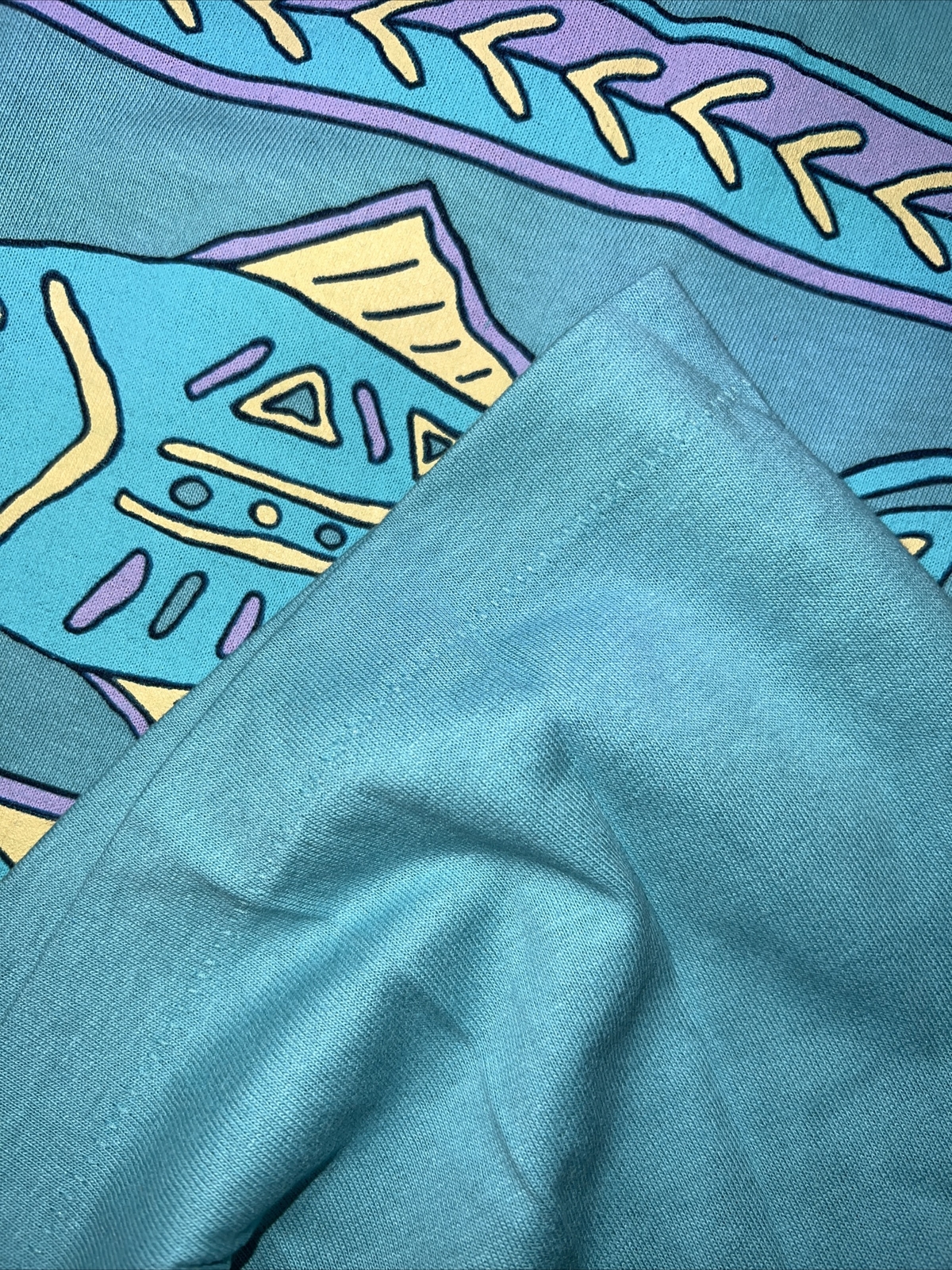 Vintage Cape Cod Massachusetts single stitch t-shirt size XL Teal Fish gallery