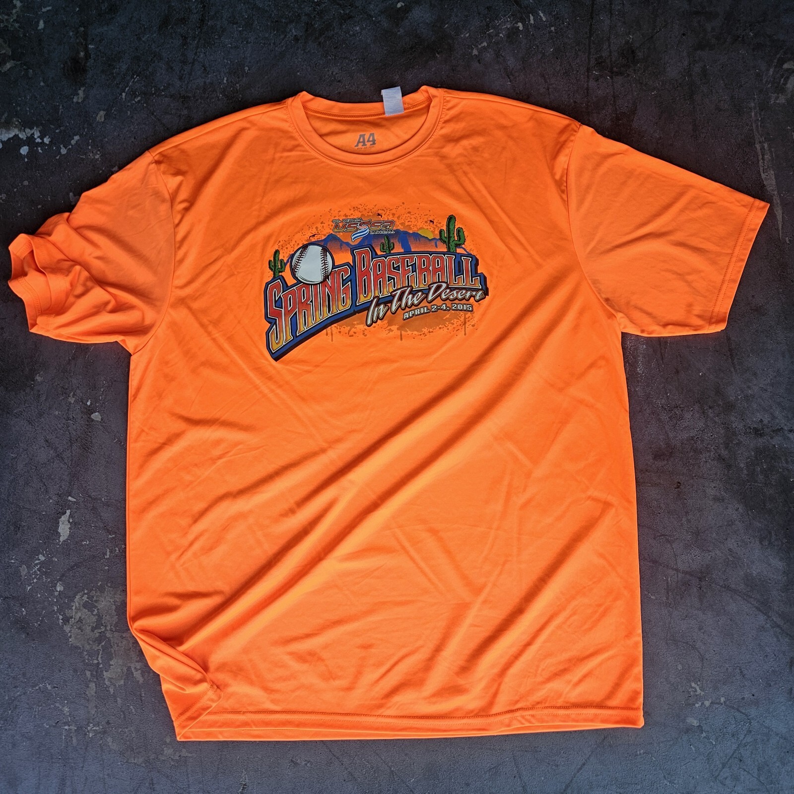 A4 2015 SPRING BASEBALL WORKOUT T-shirt Tee Shirt Size 2XL