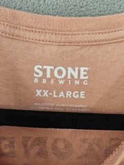 Stone Brewing Gargoyle Stoner 60’s Hippy Font T-shirt Mens XXL – 420 Peach Crew
