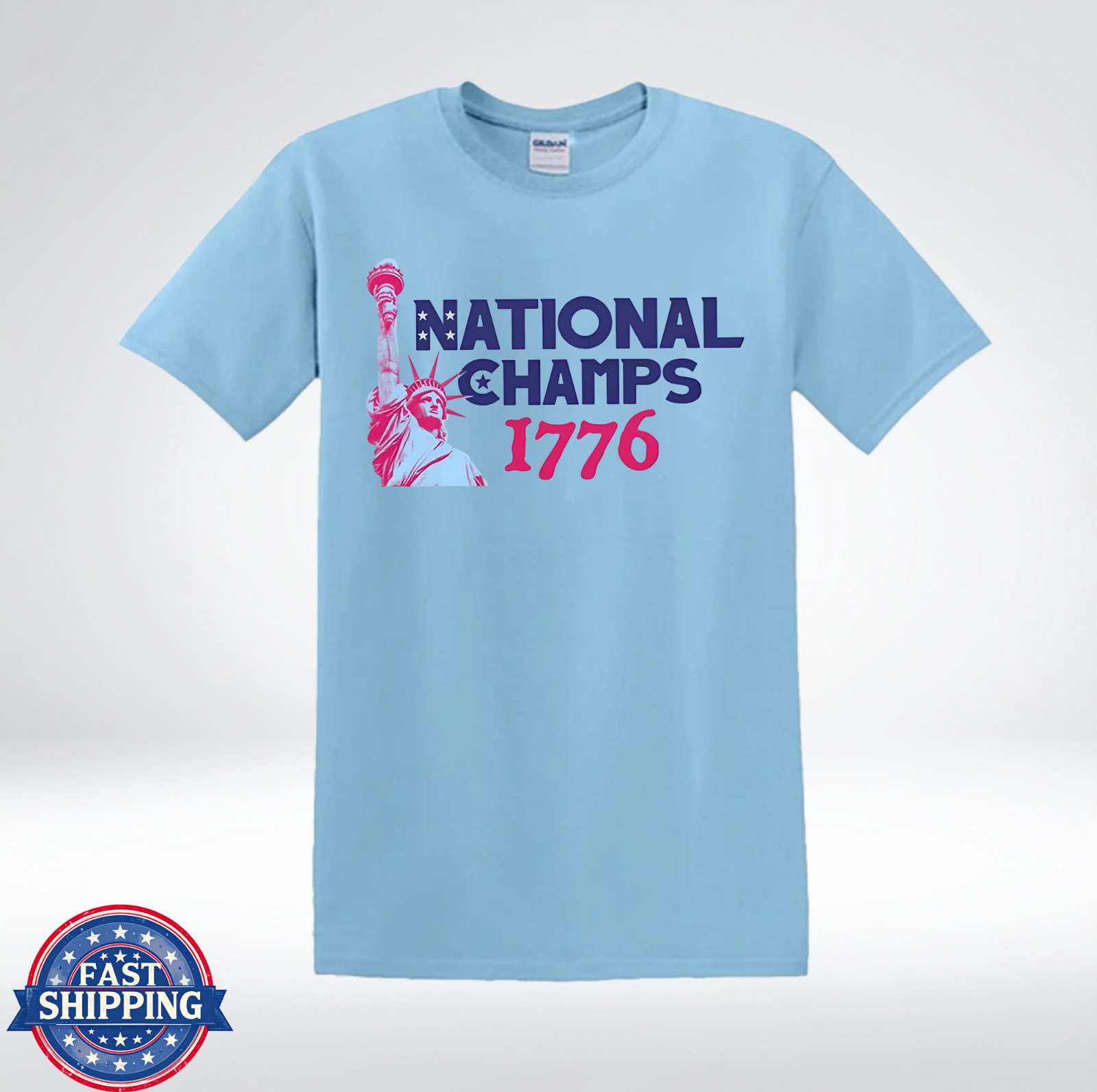 National Champs 1776 Patriotic America Graphic T-Shirt gallery