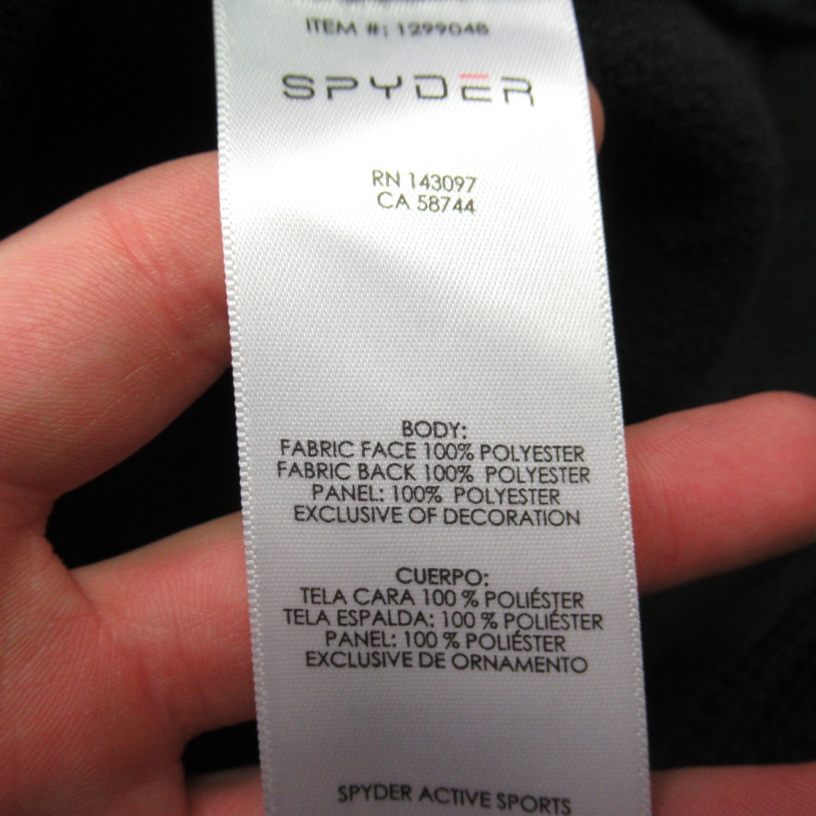 Spyder Shirt Mens 2XL 1/4 Zip Long Sleeve Outdoor Lightweight Black Casual gallery