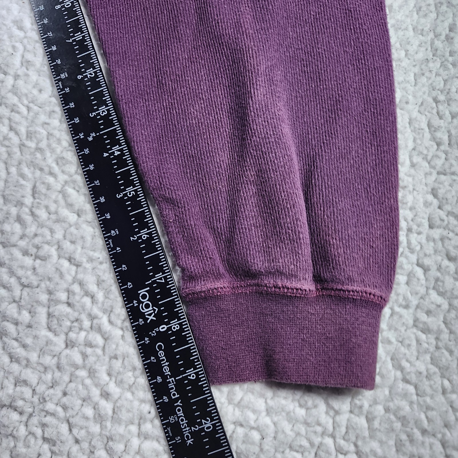 Levi's Authentic Jeanswear Mens Large Purple Thermal Henley Shirt Long Sleeve... gallery