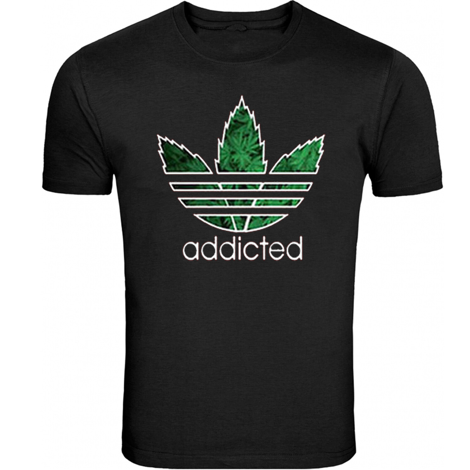 New White Addicted Weed T-Shirt Unisex Color Tee S – 5XL T-Shirt Tee