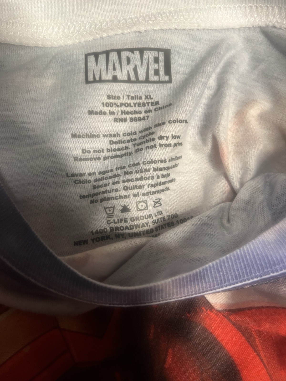 Marvel Iron Man Graphic Tee Men's XL 100% Polyester Crew Neck Short Sleeve gallery