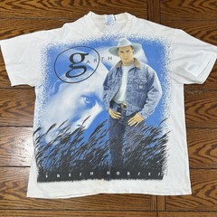 Vintage 1996 Garth Brooks Fresh Horses World Tour Band T-Shirt White Size Large