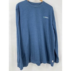 Magellan Outdoors Mens XL Blue Long Sleeve T-Shirt Classic Fit Graphic Sleeve