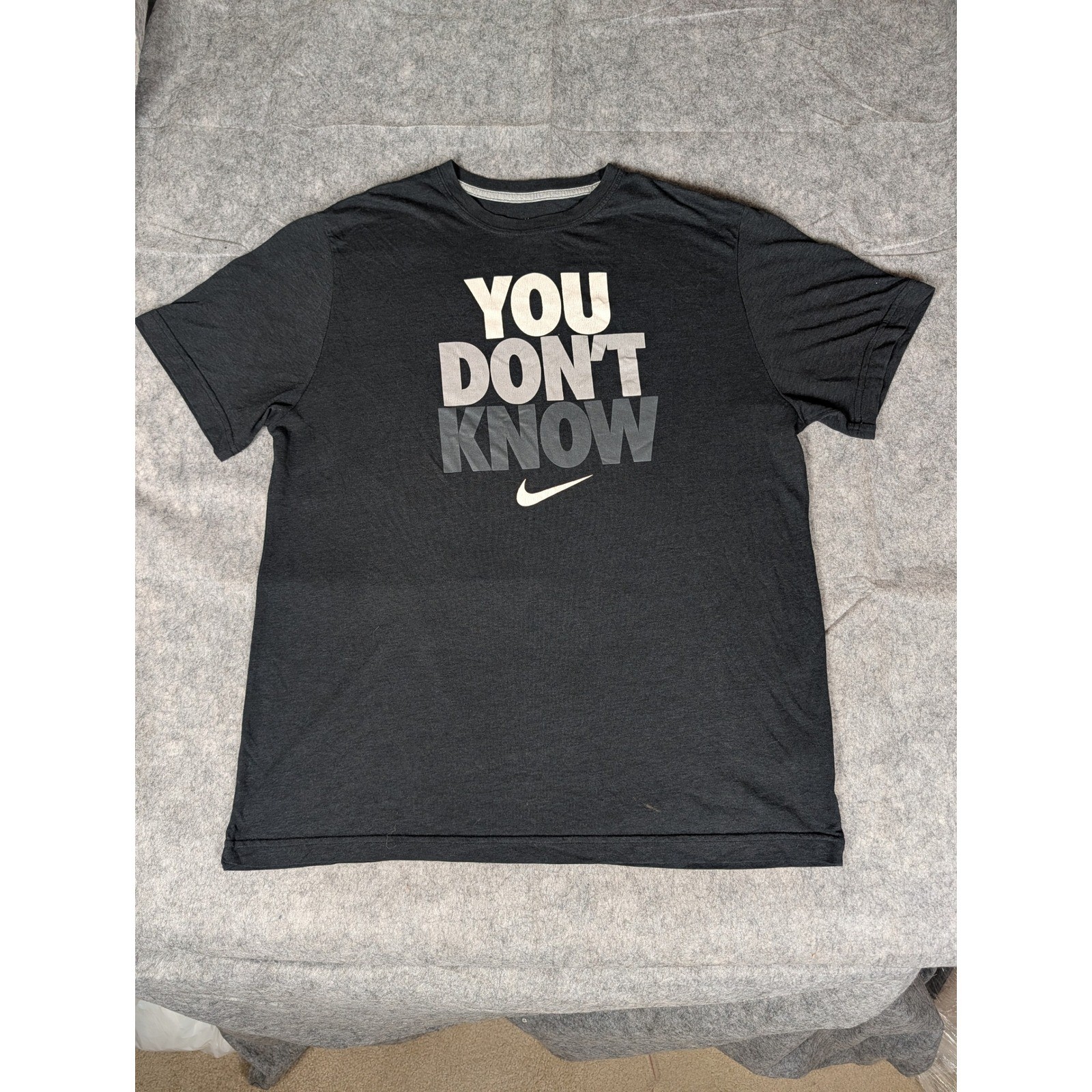 Nike Athletic Dept You Don't Know Graphic T-Shirt Black Regular Fit XL gallery