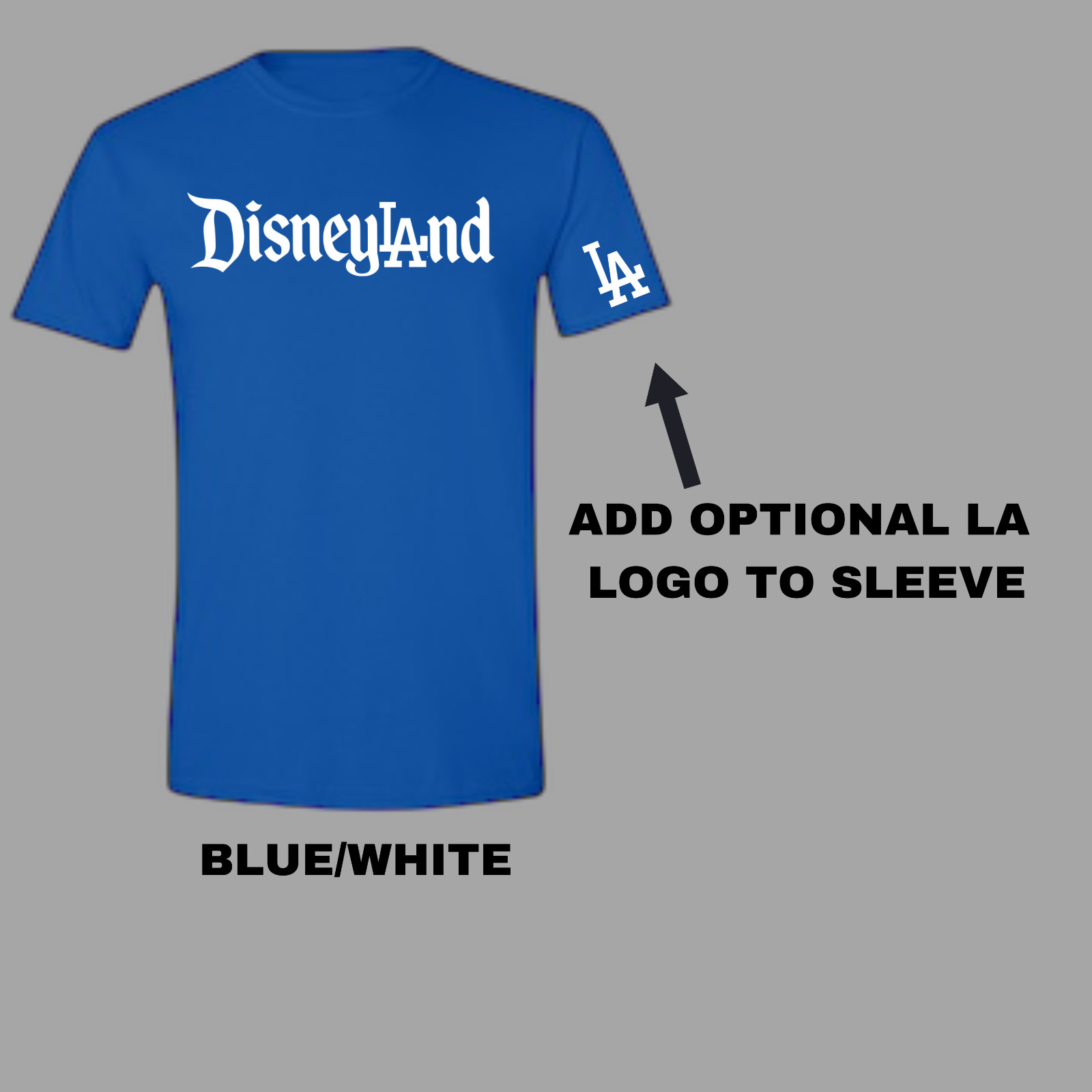 Disneyland LA Dodgers Los Angeles T-Shirt- Vinyl Decals Included- Mickey Ohtani. gallery