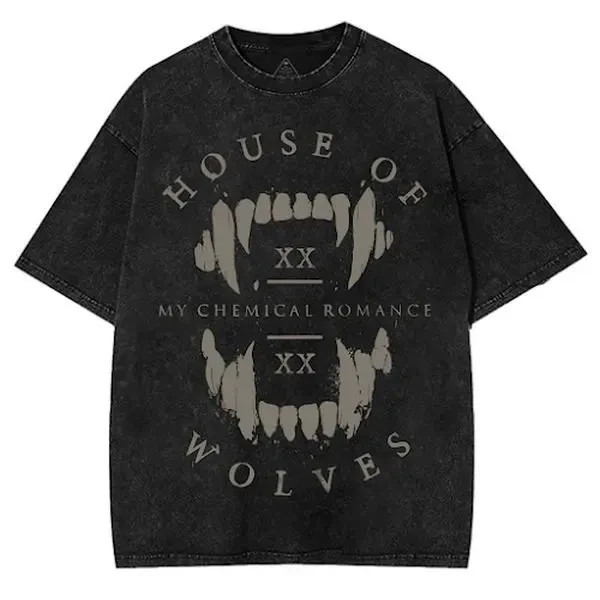 My Chemical Romance merch, House Of Wolves Tee, Rock Band Merch, MCR Shirt