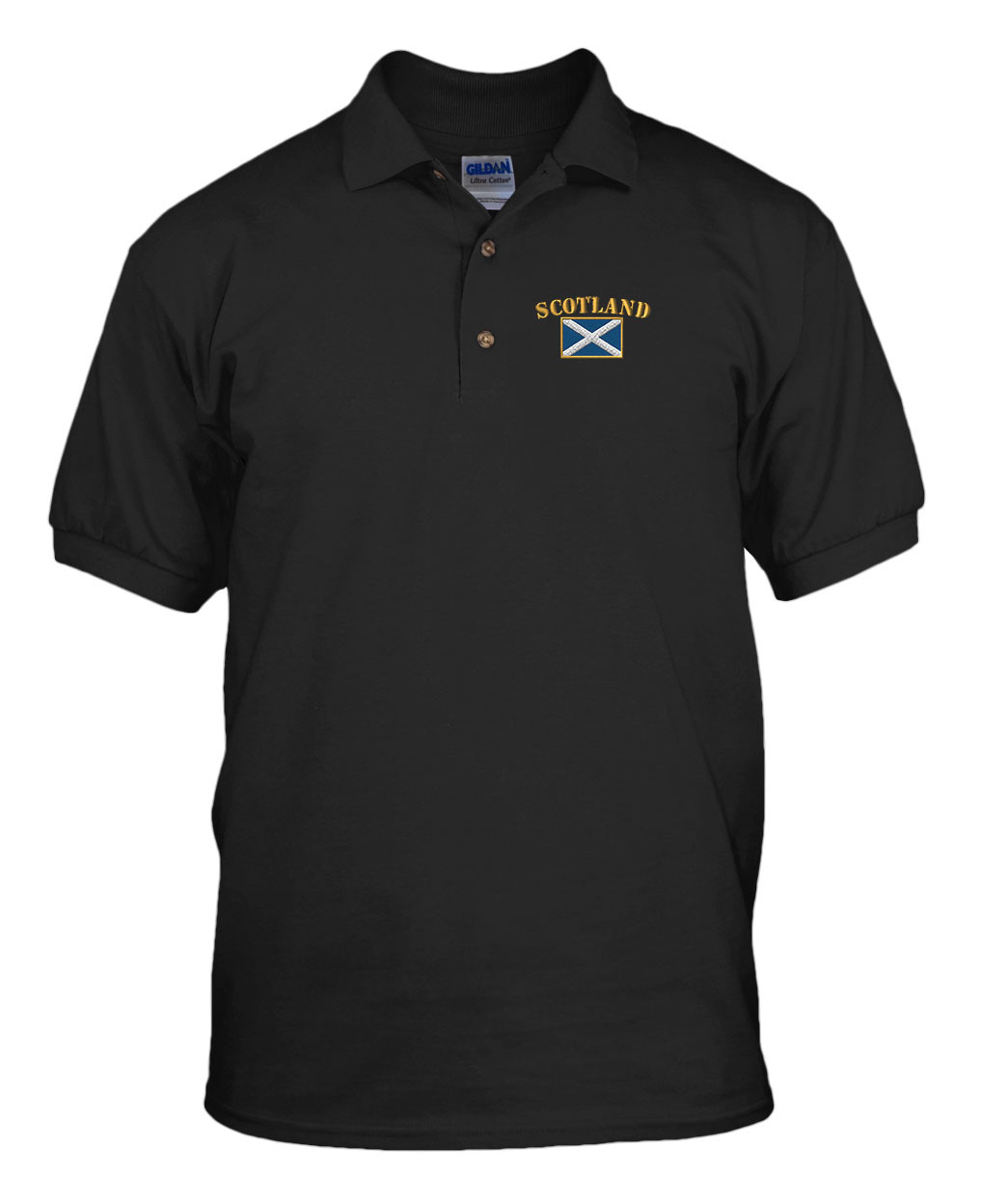 SCOTLAND FLAG Embroidery Embroidered Golf Polo Shirt gallery