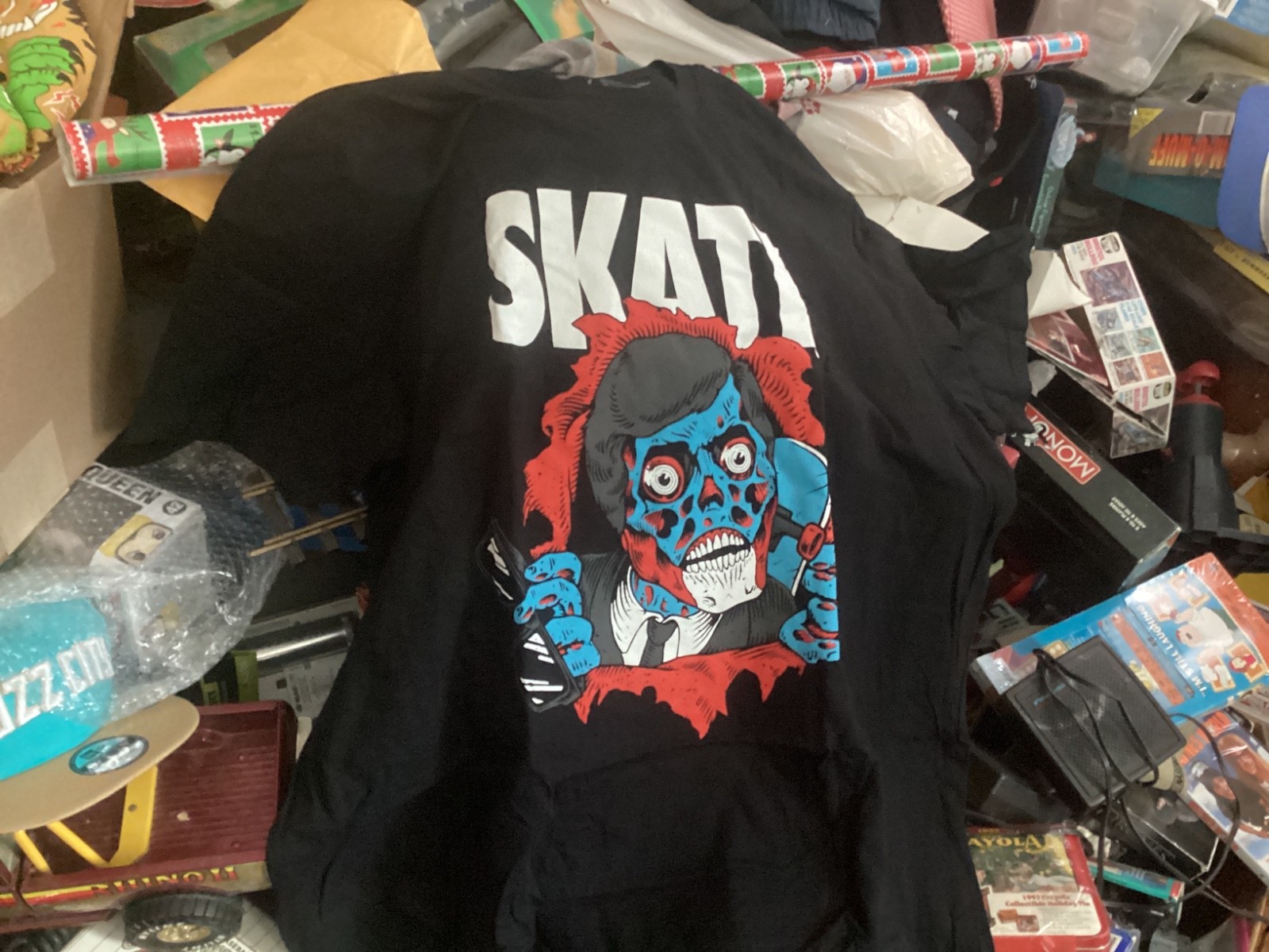 John Carpenter’s THEY LIVE Skate Fright Rags Mens 3XL Horror T-Shirt