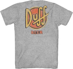 The Simpsons Duff Beer Logo Classic Graphic T-Shirt New