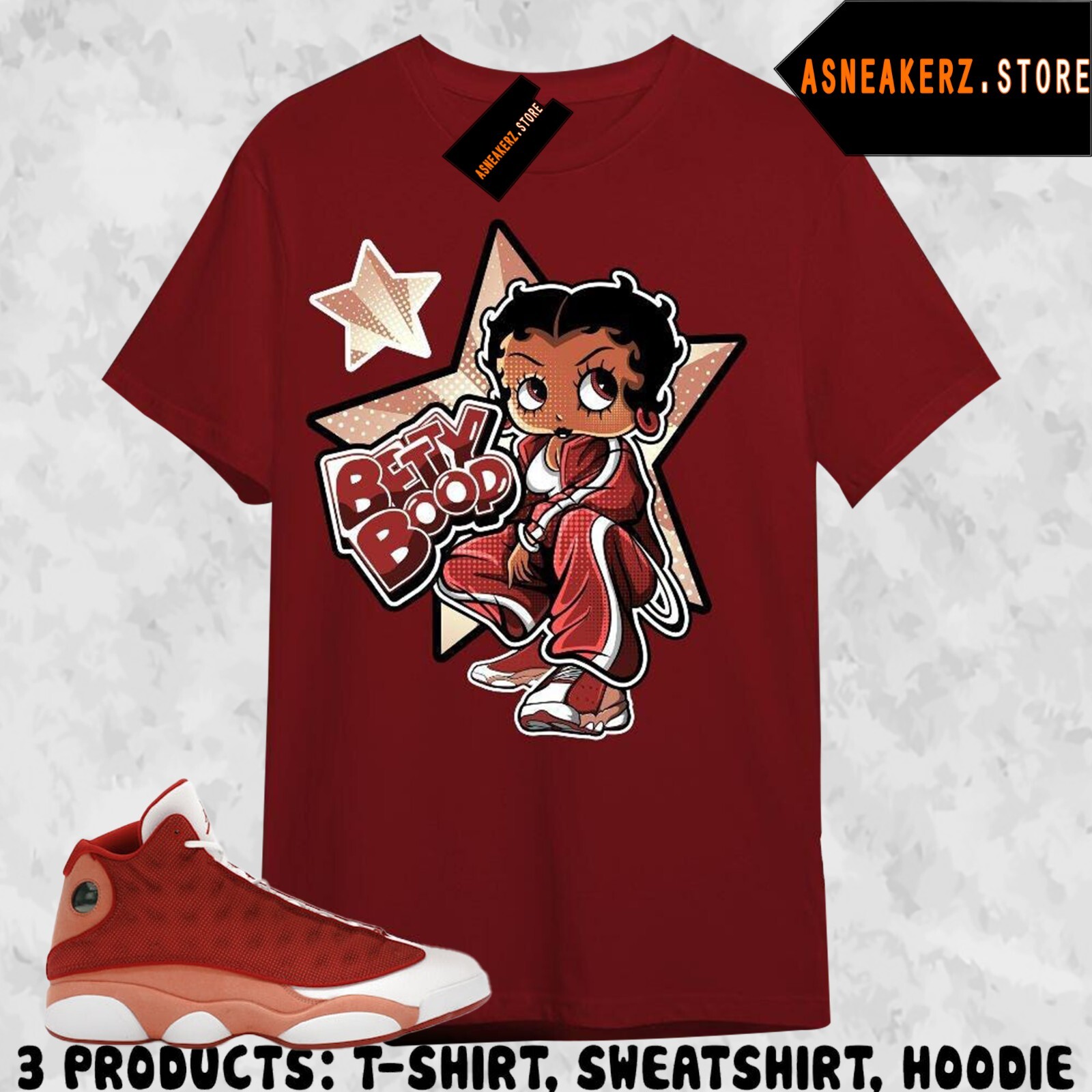Shirt To Match Jordan 13 Dune Red Sneaker Matching Tee Sneakerhead Betty gallery