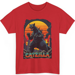 Catzilla Cat Japanese Art Funny Cat Gifts For Men Women Kid T-Shirt