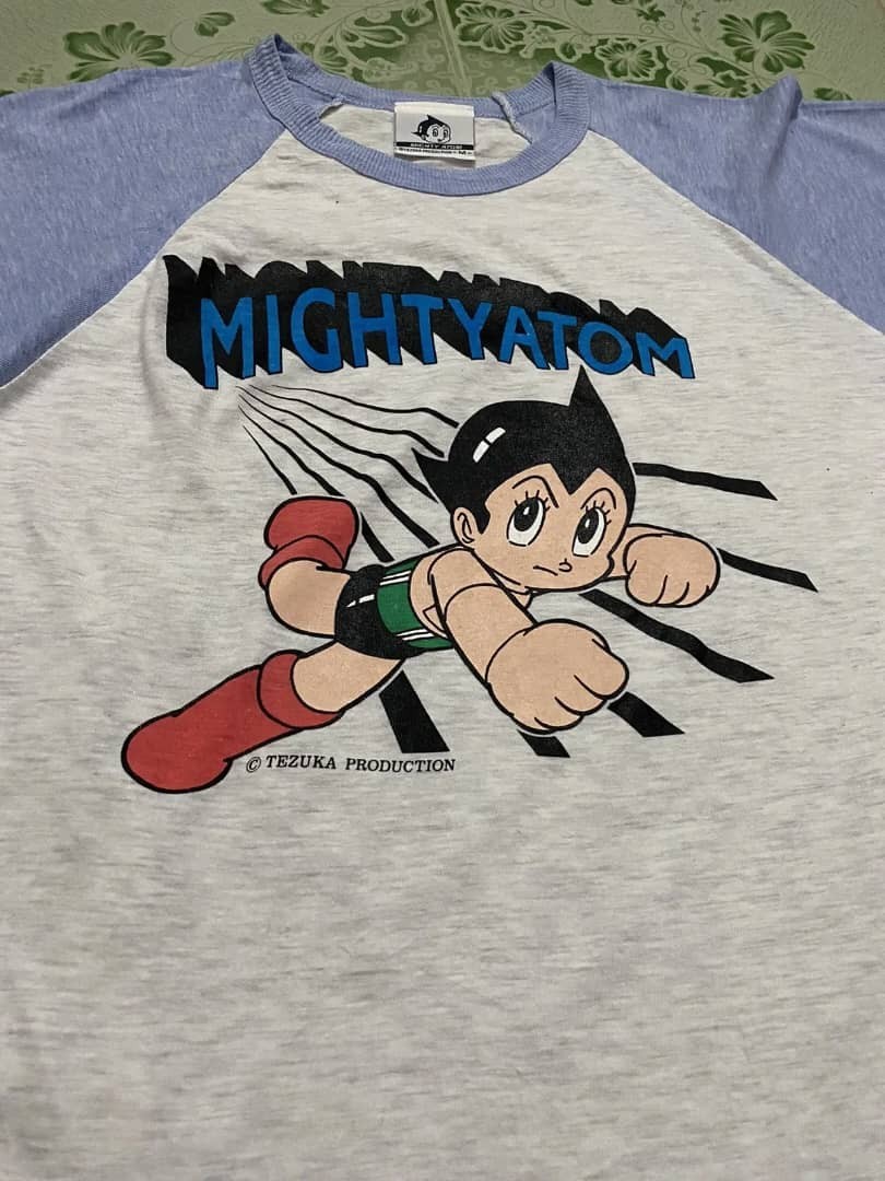 Vintage 90s Astro Boy Mighty Atom Shirt Bandai Tezuka Anime Raglan Baseball Tee gallery