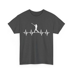 Baseball Player Heartbeat Shirt, Sports Lovers Baseball Fans Women Men Shirt